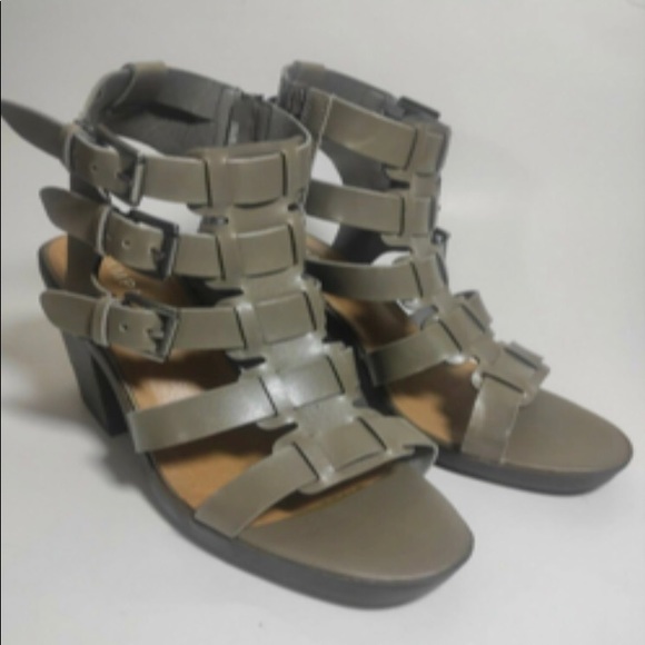 Rampage Jeana gray gladiator heel sandals - Picture 2 of 12